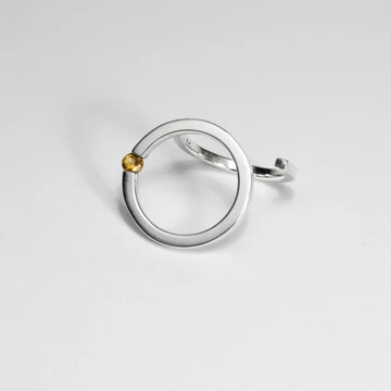 FLOATING STONE EZÜST GYŰRŰ