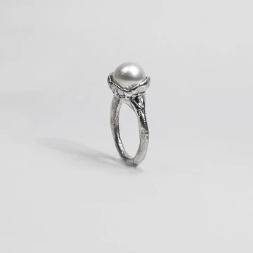 MOLD ART PEARL EZÜST GYŰRŰ 