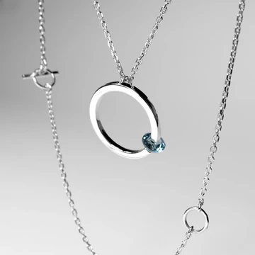 FLOATING STONE EZÜST NYAKLÁNC