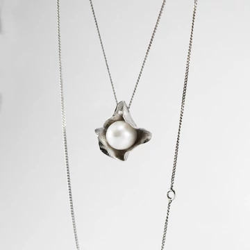 MOLD ART PEARL EZÜST NYAKLÁNC 