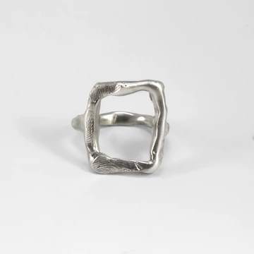 MOLD ART SMALL EZÜST GYŰRŰ