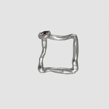 MOLD ART AMETISZT EZÜST GYŰRŰ