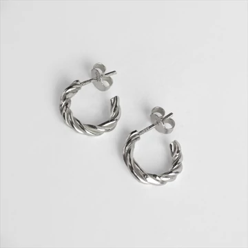 MOLD ART TWISTED EZÜST FÜLBEVALÓ