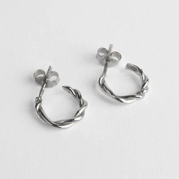 MOLD ART TWISTED EZÜST FÜLBEVALÓ