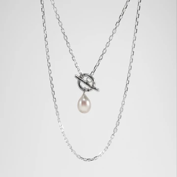 MOLD ART PEARL EZÜST NYAKLÁNC 