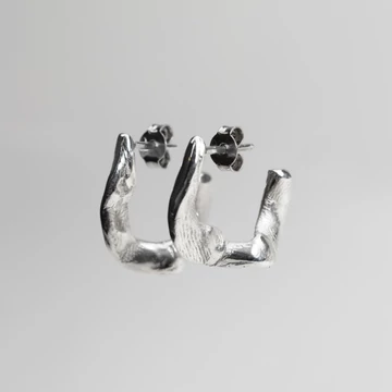 WAVE HOOP EZÜST FÜLBEVALÓ 