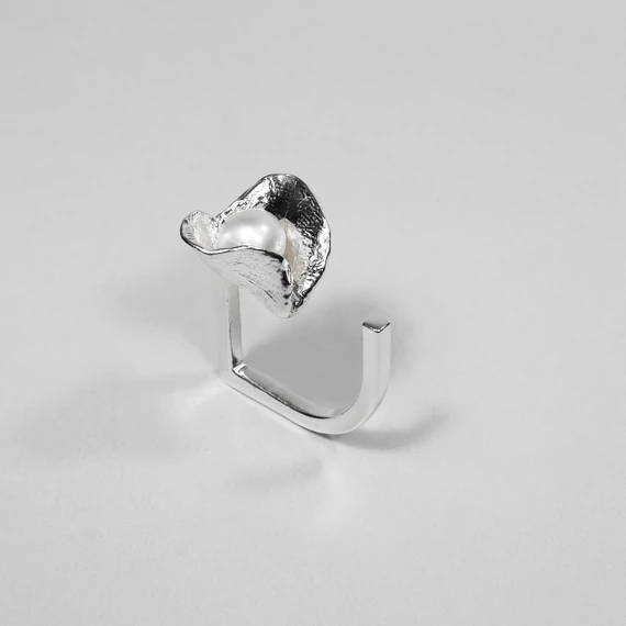 MOLD ART PEARL EZÜST GYŰRŰ