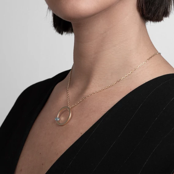 FLOATING STONE ARANY NYAKLÁNC