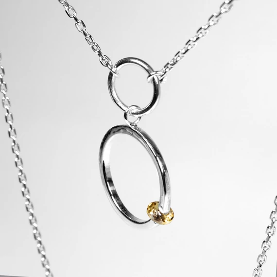 FLOATING STONE EZÜST NYAKLÁNC