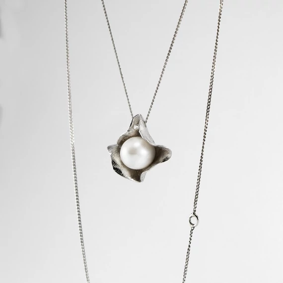 MOLD ART PEARL EZÜST NYAKLÁNC 