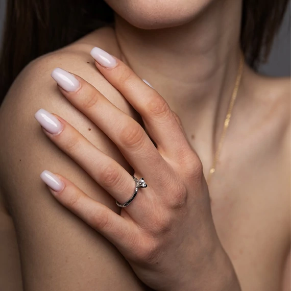 MOLD ART GYÉMÁNT FEHÉRARANY GYŰRŰ