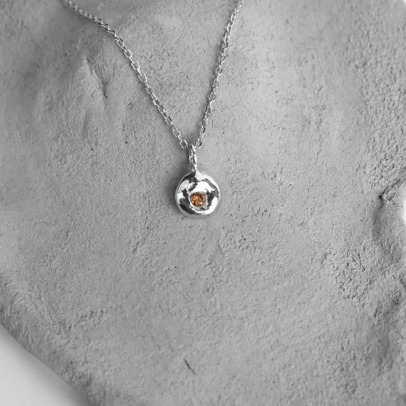 MOLD ART DROPS GYÉMÁNT EZÜST NYAKLÁNC