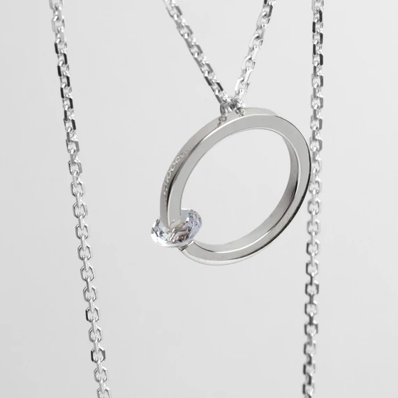 FLOATING STONE TOPÁZ EZÜST NYAKLÁNC