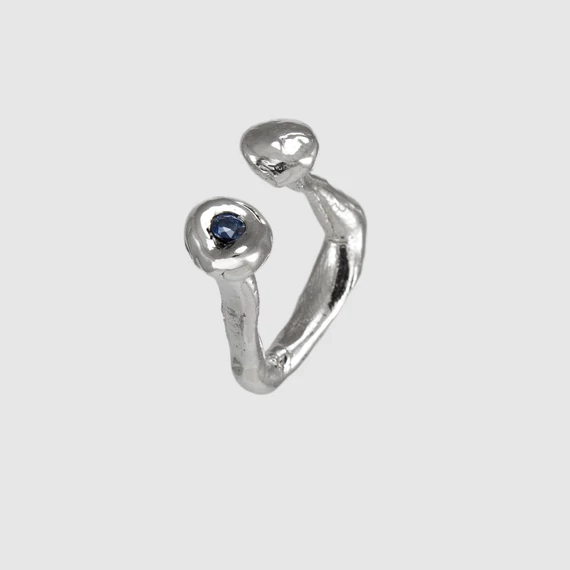 MOLD ART ZAFÍR EZÜST GYŰRŰ