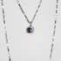 Kép 1/3 - MOLD ART AMETISZT EZÜST NYAKLÁNC