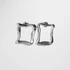 Kép 1/3 - SQUARE ELEGANCE EZÜST FÜLBEVALÓ 